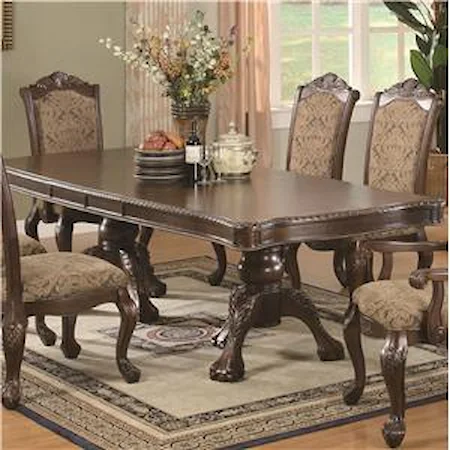 Traditional Double Pedestal Dining Table